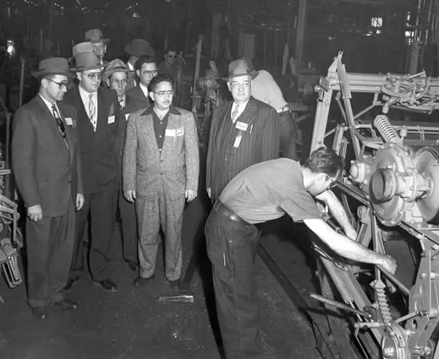Roto-Baler Assembly Line at AC La Porte Works( The La Porte County Historical Society Museum)